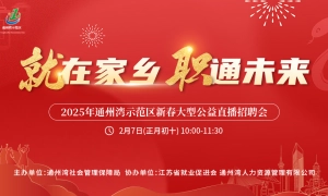 “就在家乡 职通未来” 通州湾示范区 2025年新春大型公益直播招聘会